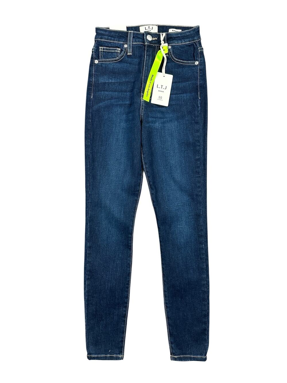 L.T.J. Letters to Juliet Amore High Waist Stretch Skinny Jeans Dark — Size 24